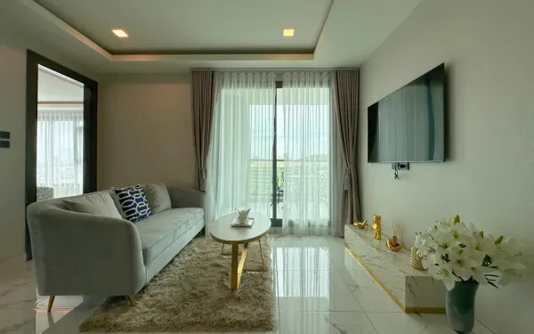 2 Bedroom Condo for Sale in Arcadia Millennium Tower living room with modern decor