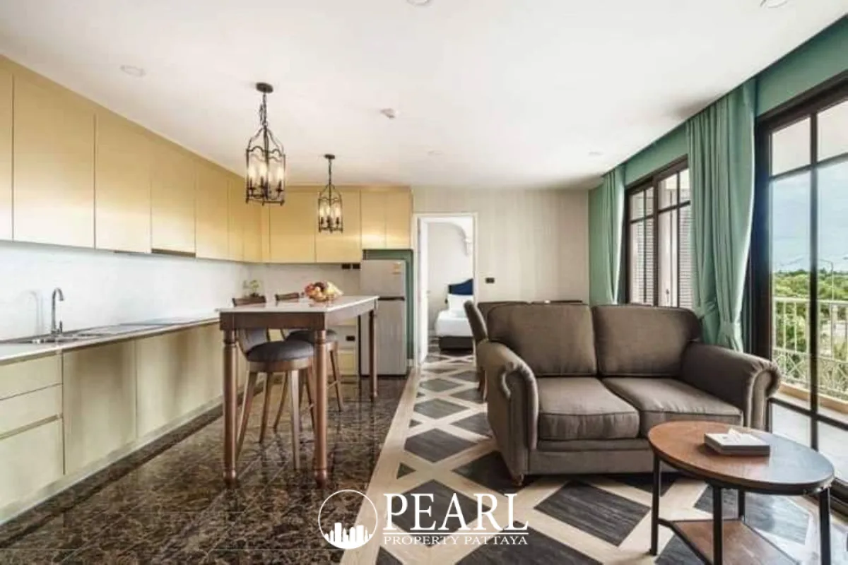 2 Bedroom Condo for Sale in Espana Condo Resort living room with modern furniture