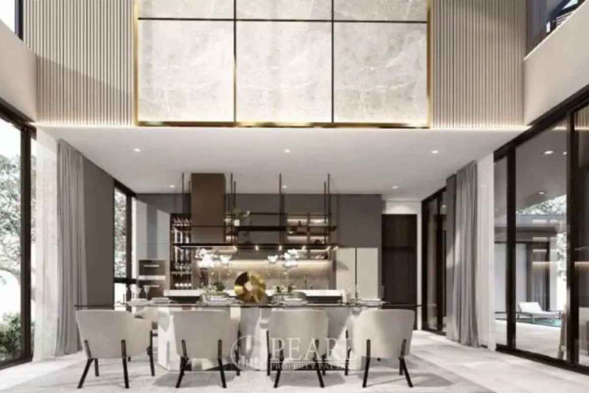 4 Bedroom House for Sale in East Pattaya modern kitchen with island