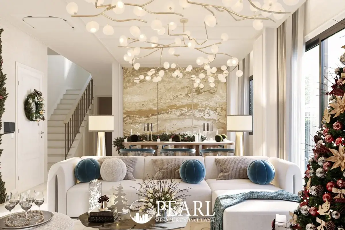 4 Bedroom House for Sale in The Palm Grandio's spacious living room