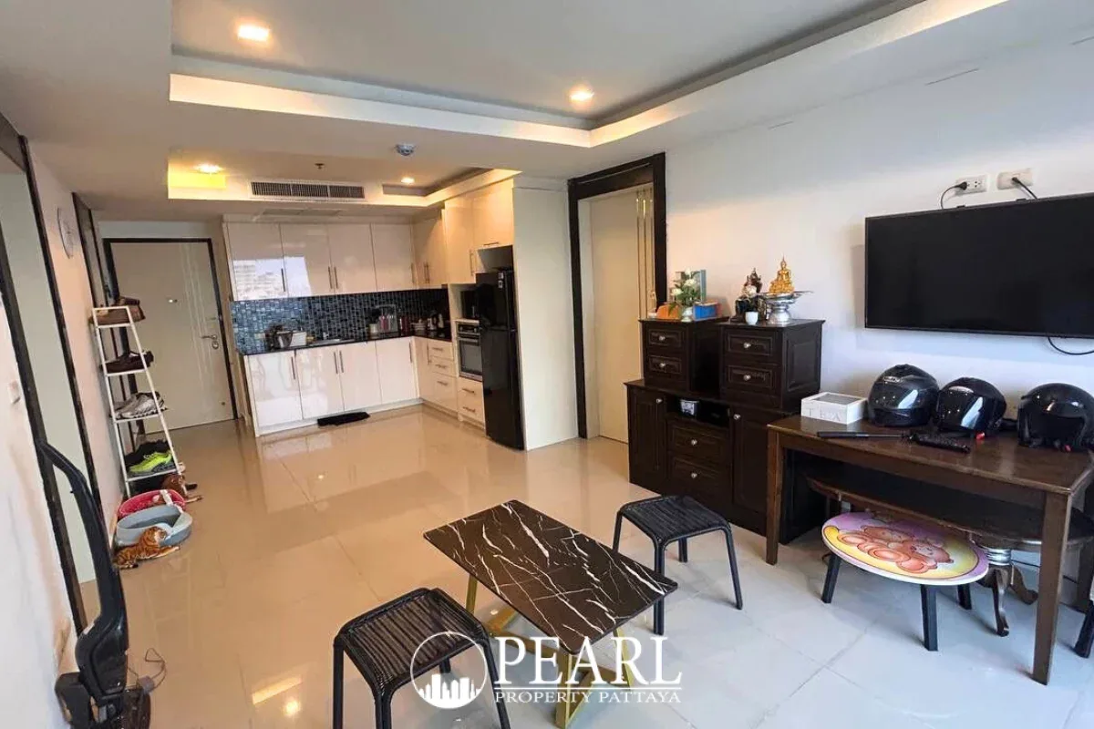 2 Bedroom Condo for Sale in Cosy Beach View balcony overlooking the city and sea