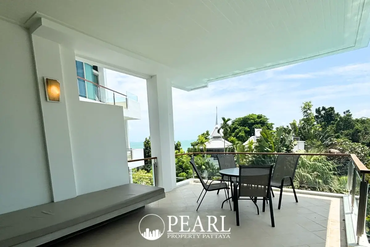 2 Bedroom Condo for Sale in The Sanctuary Wongamat second bedroom with city view