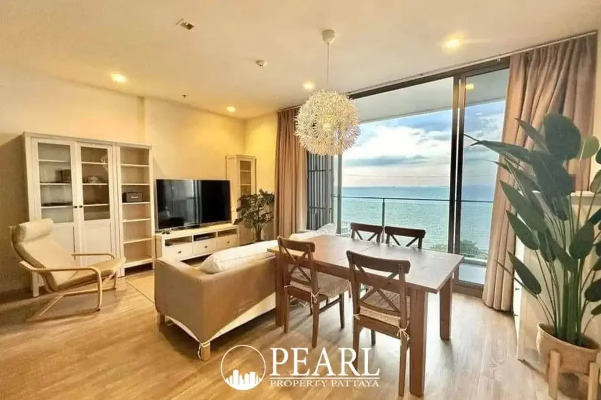 2 Bedroom Condo for Sale in Baan Plai Haad spacious living room with ocean view