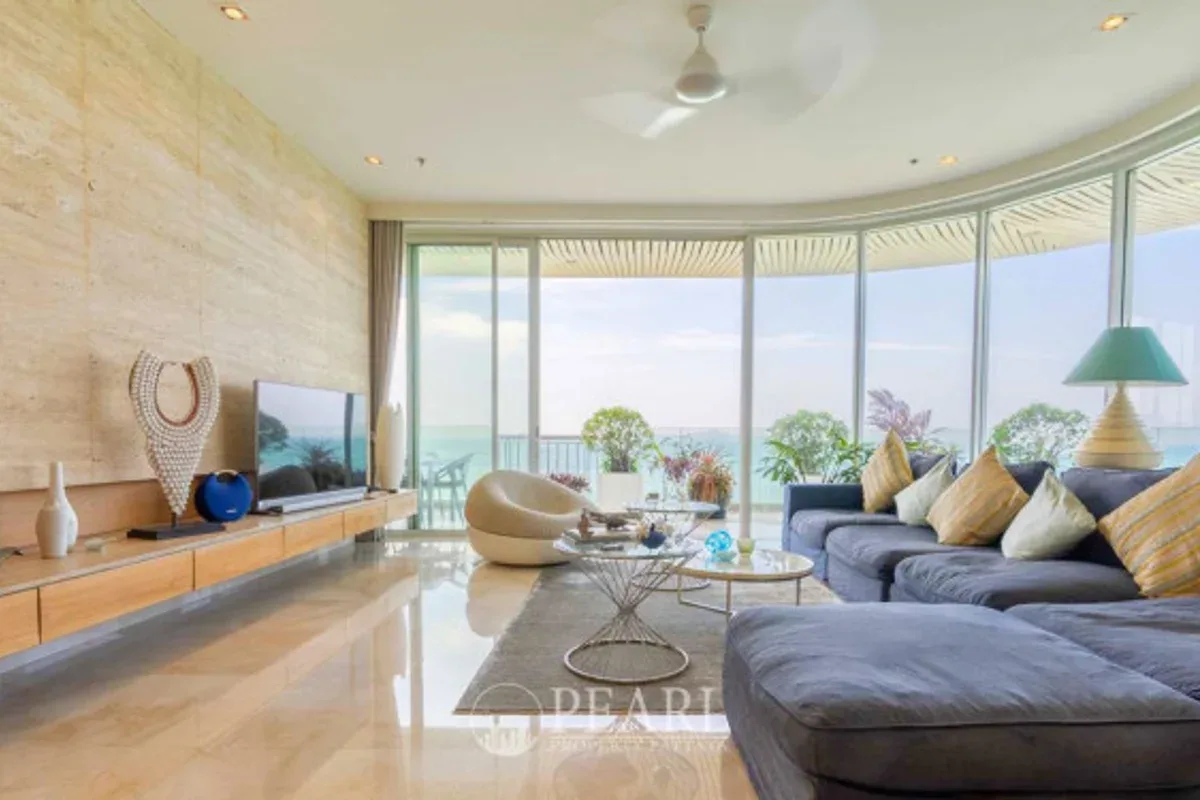 3 Bedroom Condo for Sale in The Cove Pattaya master bedroom with ensuite bathroom