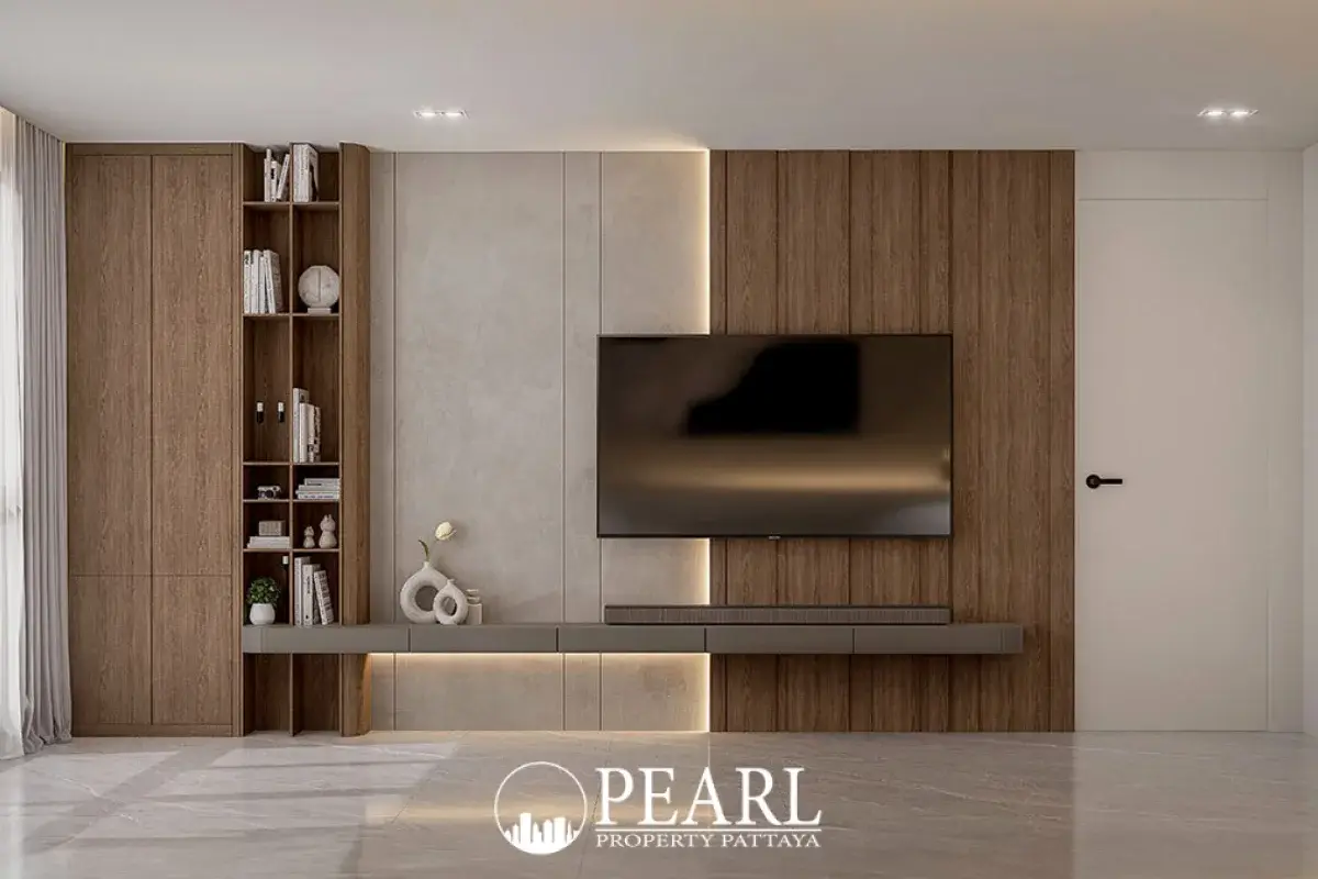 3 Bedroom Condo for Sale in Zensiri Jomtien Residences contemporary kitchen with built-in appliances