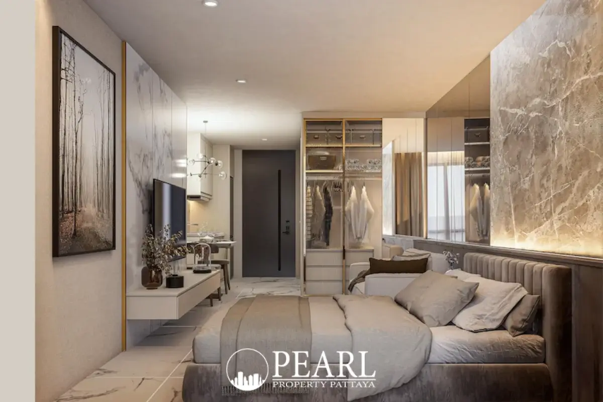 1 Bedroom Condo for Sale in Avenue Boutique Pattaya spacious living room