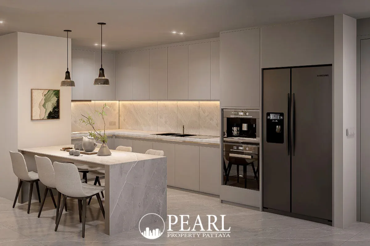 2 Bedroom Condo for Sale in Zensiri Jomtien Residences second bedroom with twin beds