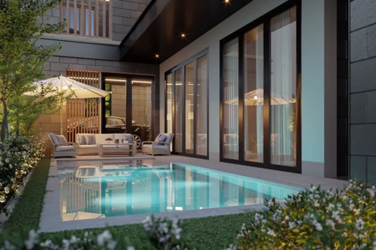 4 Bedroom House for Sale in Naklua master bedroom with ensuite