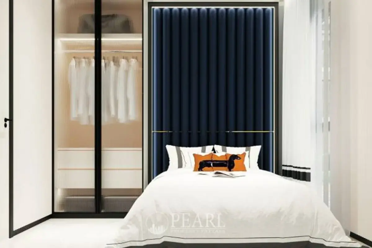 2 Bedroom Condo for Sale in The Embassy Jomtien bathroom with shower and vanity