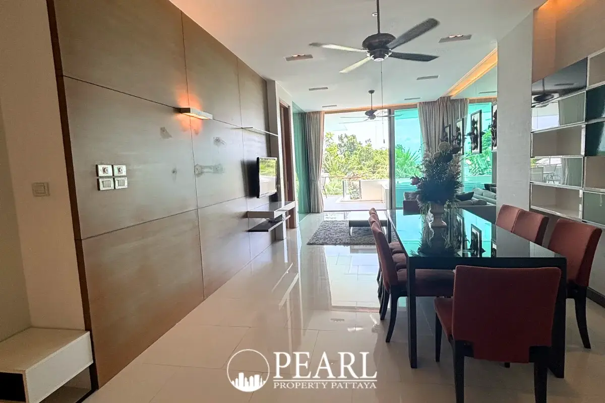 2 Bedroom Condo for Sale in The Sanctuary Wongamat private balcony overlooking the ocean