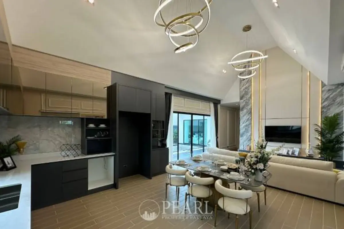 3 Bedroom House for Sale in Celestial Villa modern kitchen with island