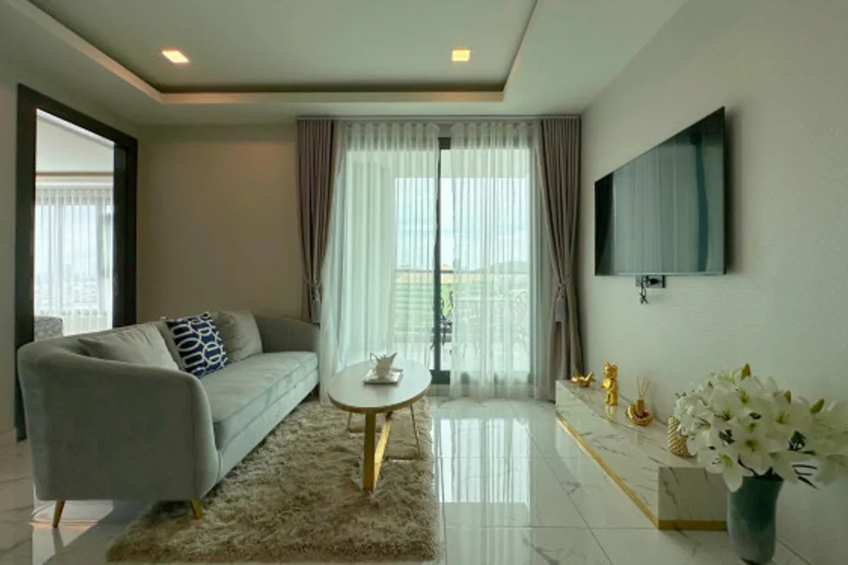 2 Bedroom Condo for Sale in Arcadia Millennium Tower living room with modern decor