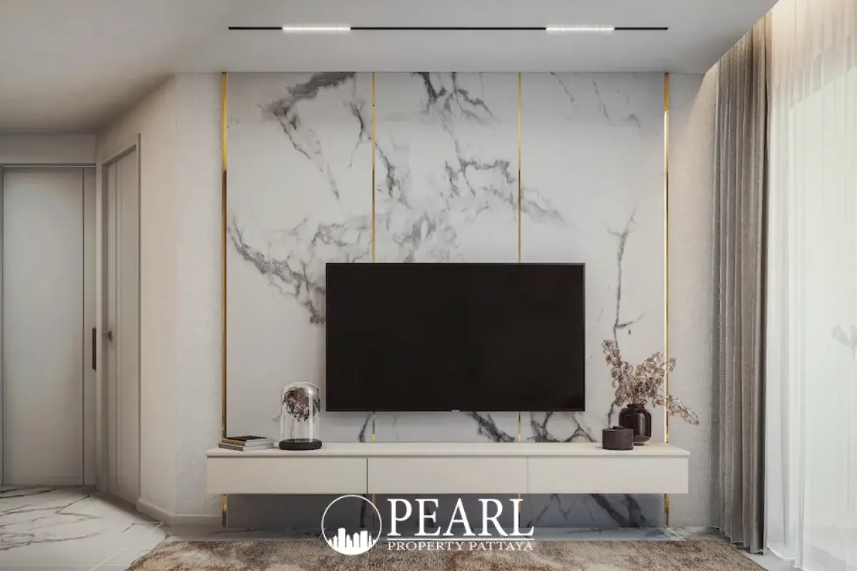 1 Bedroom Condo for Sale in Avenue Boutique Pattaya bathroom with shower and vanity
