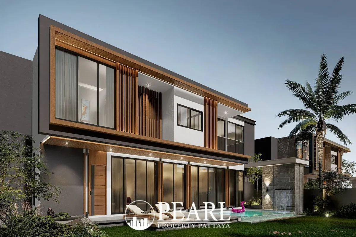 5 Bedroom House for Sale in The Ozone Wealth Jomtien Pool Villa Pattaya private swimming pool