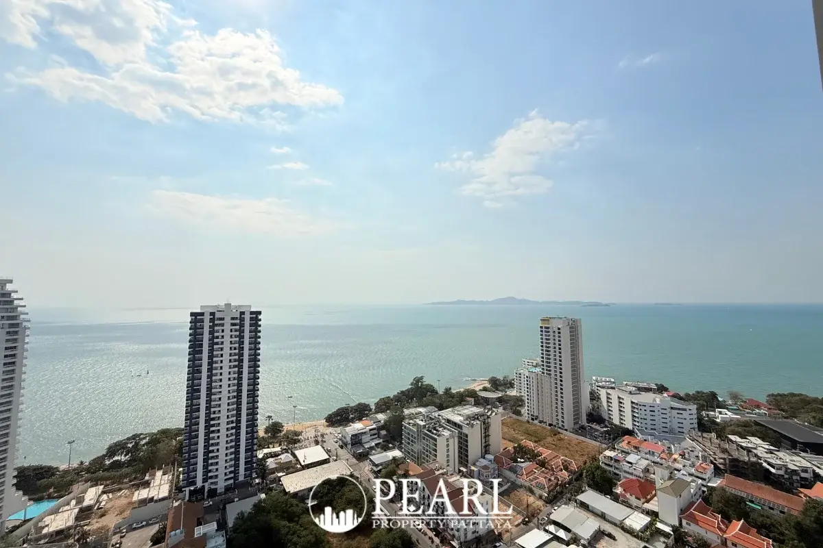 2 Bedroom Condo for Sale in The Panora Pattaya master bedroom with ensuite bathroom
