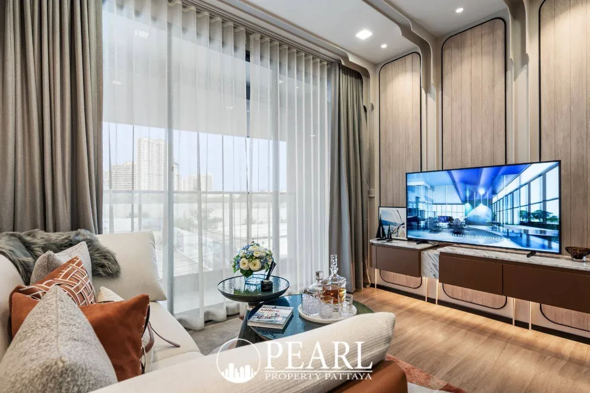 1 Bedroom Condo for Sale in Aquarous Jomtien Pattaya kitchen area with appliances