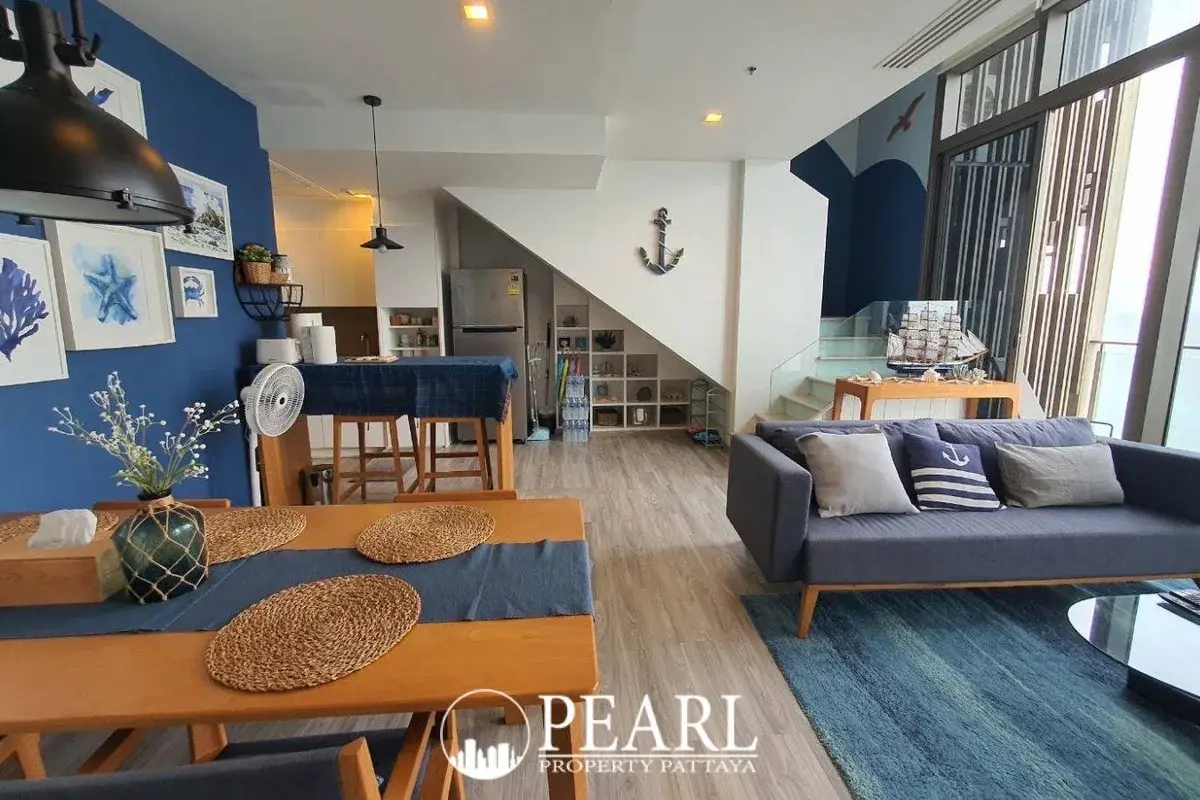 2 Bedroom Condo for Sale in Baan Plai Haad living room with sofa