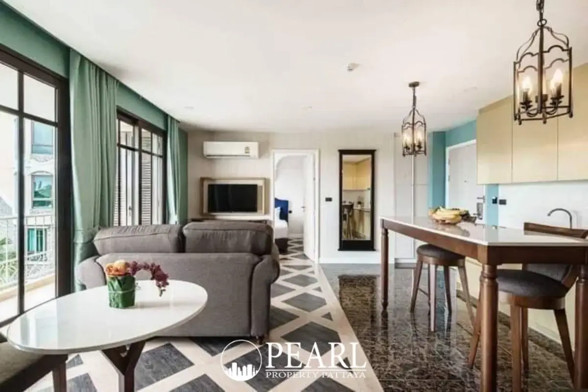 2 Bedroom Condo for Sale in Espana Condo Resort private balcony with city views