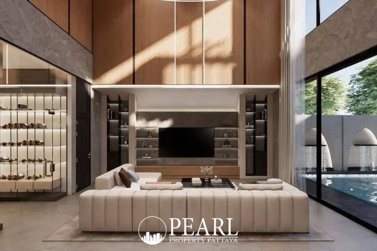 6 Bedroom House for Sale in Bang Lamung fully equipped kitchen with island