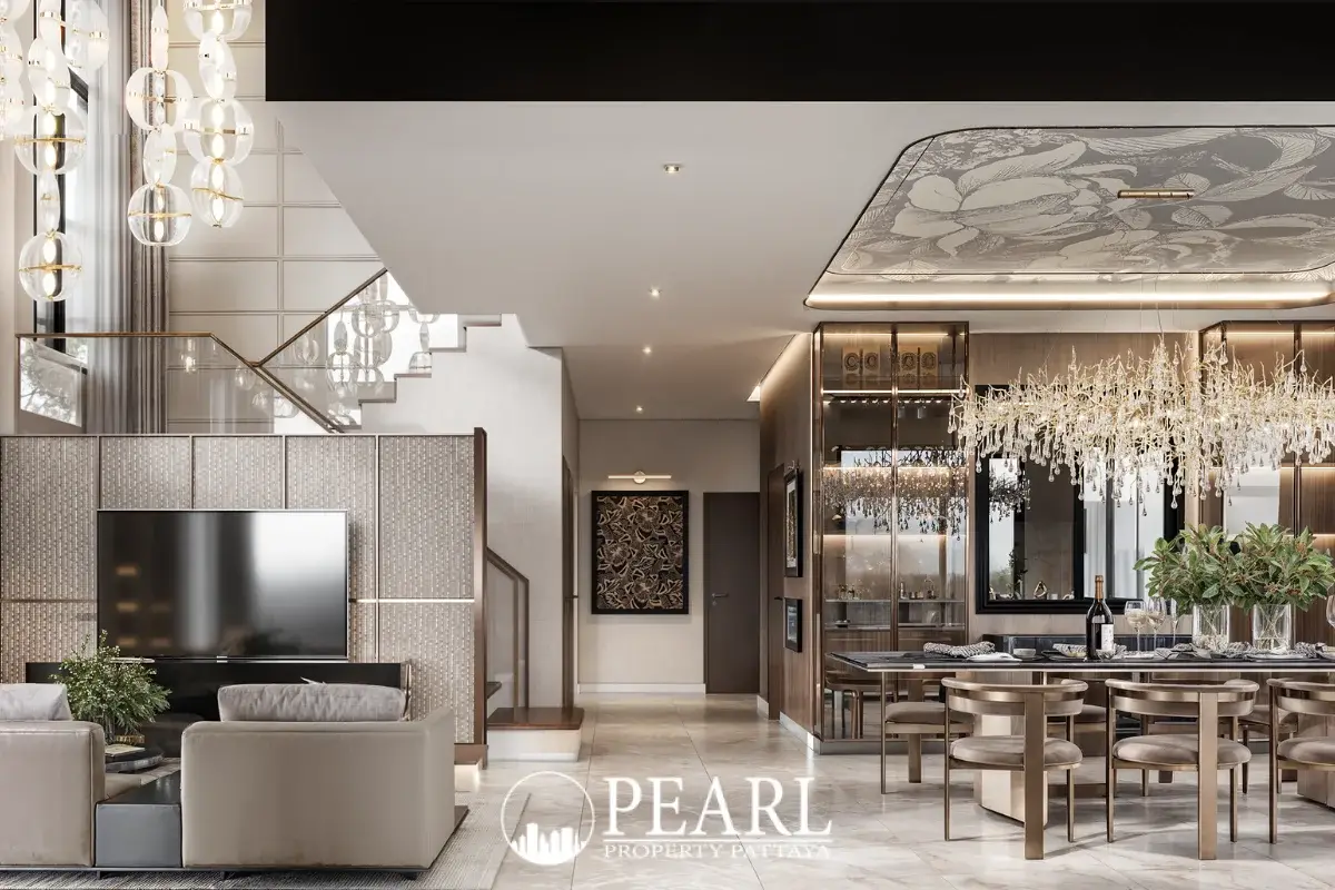 4 Bedroom House for Sale in The Palm Pattaya Chaiyapornvitee 25 master bedroom with ensuite