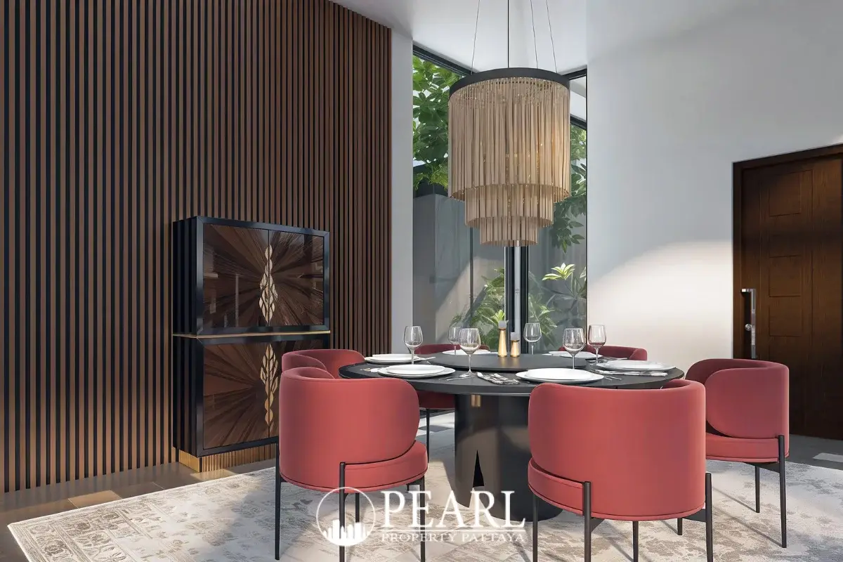 4 Bedroom House for Sale in Bamboo Luxury Villa gourmet kitchen with island and dining area