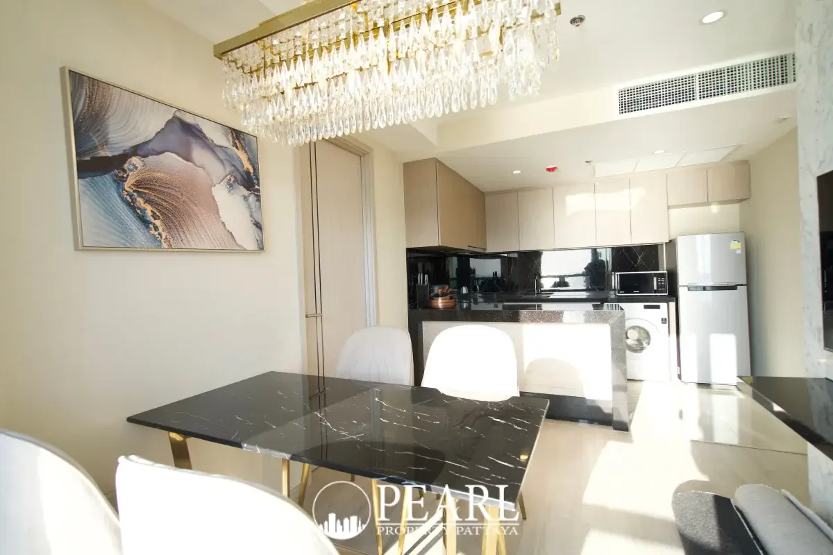 2 Bedroom Condo for Rent in The Panora Pattaya master bedroom with king-size bed