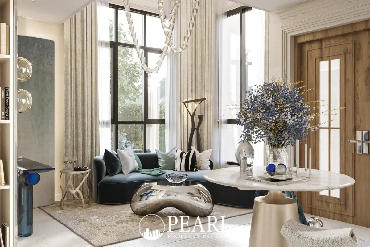 4 Bedroom House for Sale in The Palm Grandio's modern kitchen with island