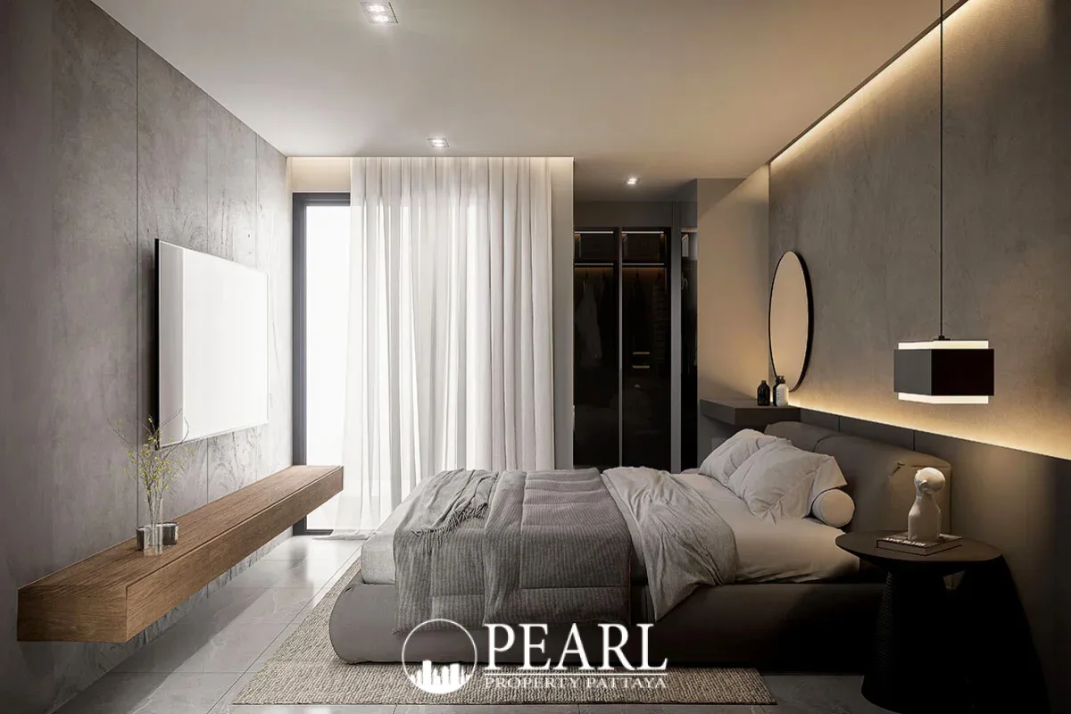 2 Bedroom Condo for Sale in Zensiri Jomtien Residences stylish bathroom with shower