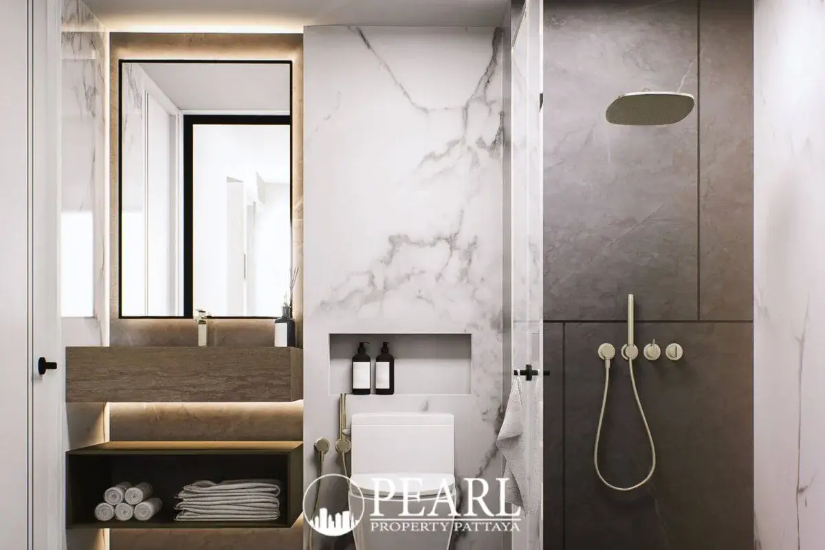 2 Bedroom Condo for Sale in Siam Oriental Oasis stylish bathroom