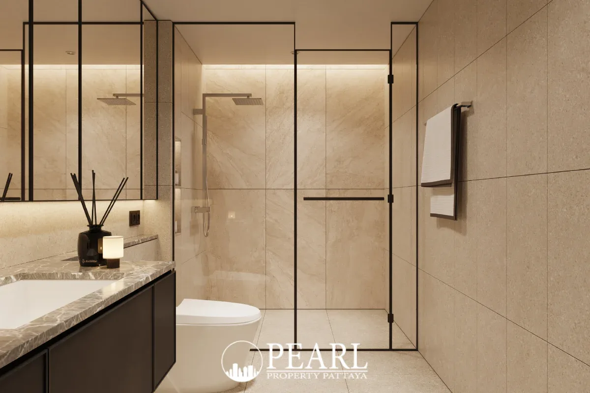 1 Bedroom Condo for Sale in The Panora Estuaria sleek kitchen with dining area