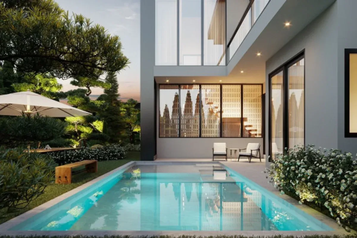 4 Bedroom House for Sale in Naklua modern kitchen with island