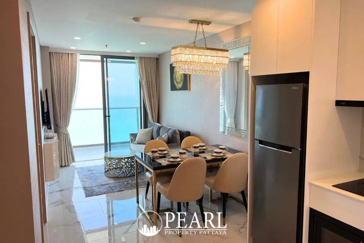 1 Bedroom Condo for Rent in Copacabana Beach Jomtien modern kitchen with appliances