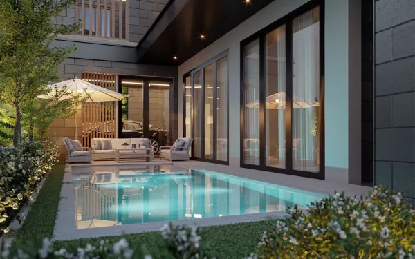 4 Bedroom House for Sale in Naklua modern kitchen with island