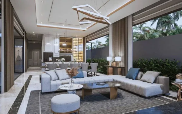 4 Bedroom Villa for Sale in Bang Lamung modern kitchen with island