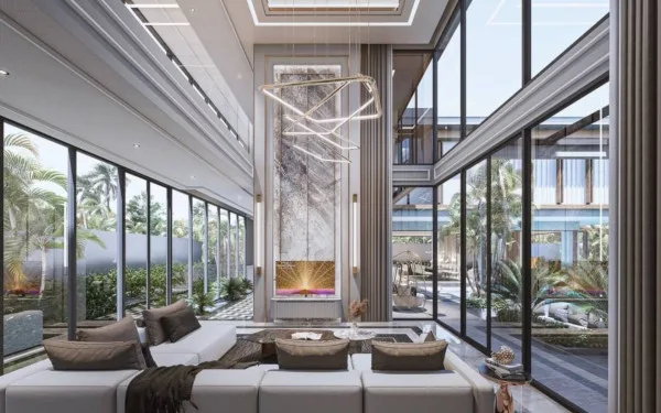 4 Bedroom Villa for Sale in Bang Lamung spacious living room