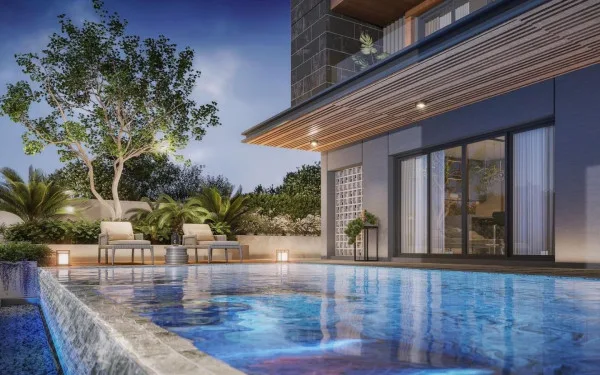 4 Bedroom Villa for Sale in Nong Prue modern kitchen and dining area