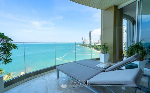 3 Bedroom Condo for Sale in The Cove Pattaya master bedroom with ensuite bathroom