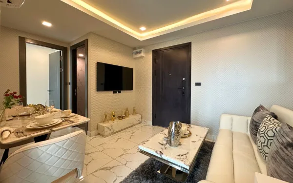 2 Bedroom Condo for Sale in Arcadia Millennium Tower fully equipped kitchen with appliances