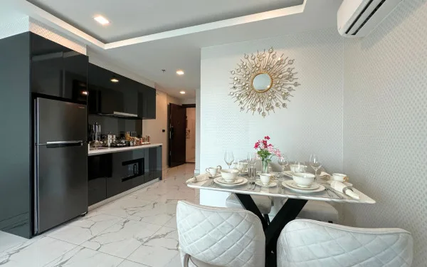 2 Bedroom Condo for Sale in Arcadia Millennium Tower dining area next to the kitchen