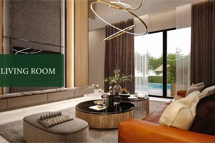 Baan Mae Pool Villa luxurious bathroom with marble walls, a vanity, toilet, and glass shower.