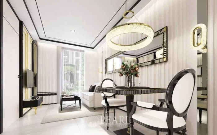 1 Bedroom Condo for Sale in The Embassy Jomtien modern kitchen with appliances