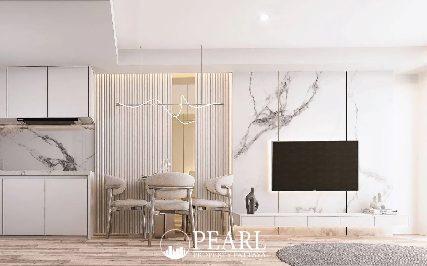 Studio Condo for Sale in Siam Oriental Oasis sleek bathroom design