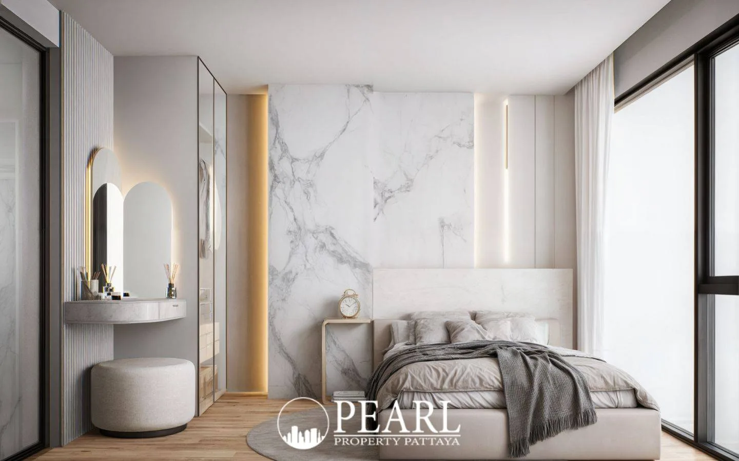 2 Bedroom Condo for Sale in Siam Oriental Oasis modern kitchen with appliances