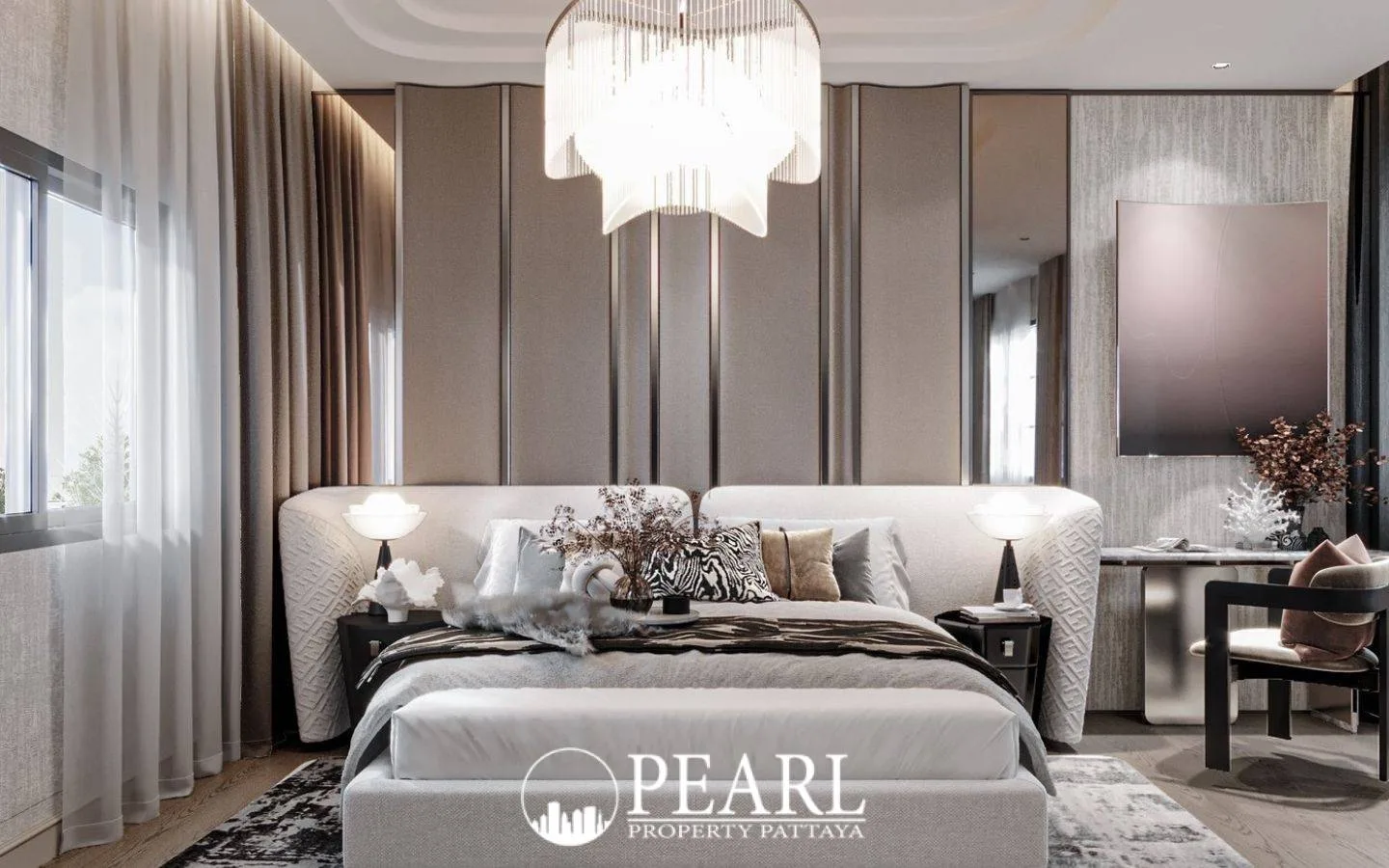 3 Bedroom House for Sale in The Palm Grandio's spacious living room