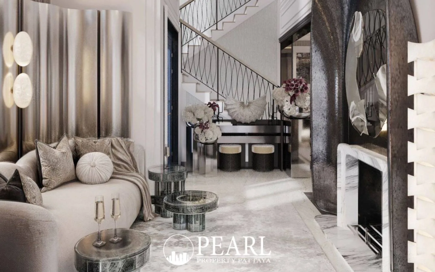 3 Bedroom House for Sale in The Palm Grandio's modern kitchen