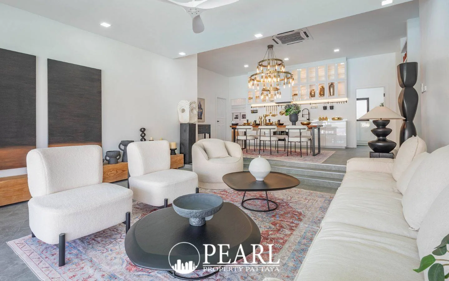 5 Bedroom House for Sale in Srisuk Villa modern kitchen with island and appliances