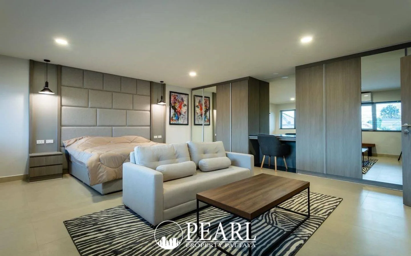 4 Bedroom House for Sale in East Pattaya modern kitchen with island