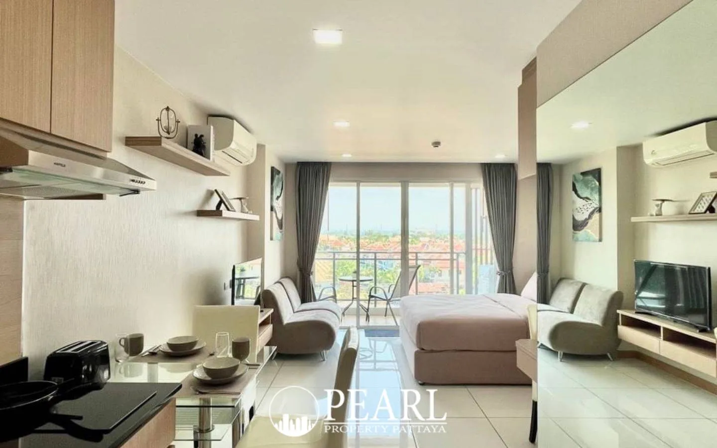 1 Bedroom Condo for Sale at Whale Marina bedroom with king bed