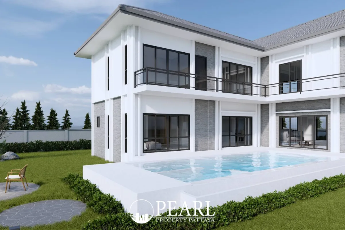 5 Bedroom House for Sale in East Pattaya modern kitchen with island