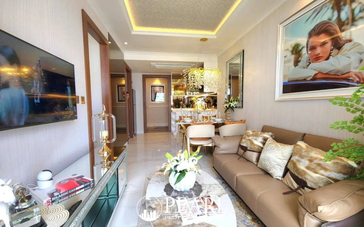 1 Bedroom Condo for Sale in The Riviera Malibu kitchen area with appliances